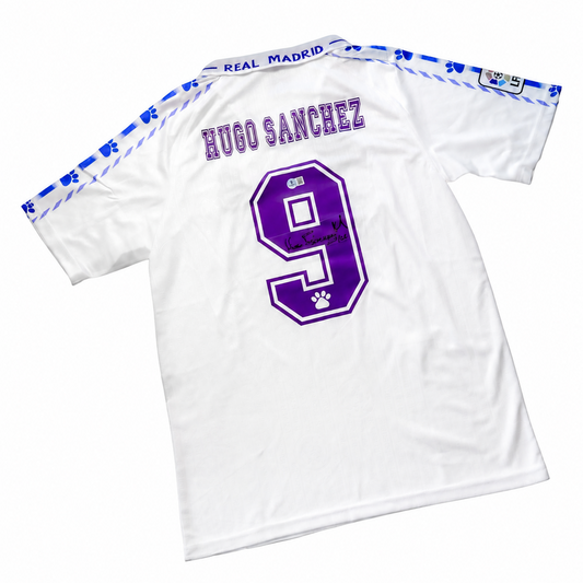 Hugo Sánchez - Jersey Firmado Real Madrid