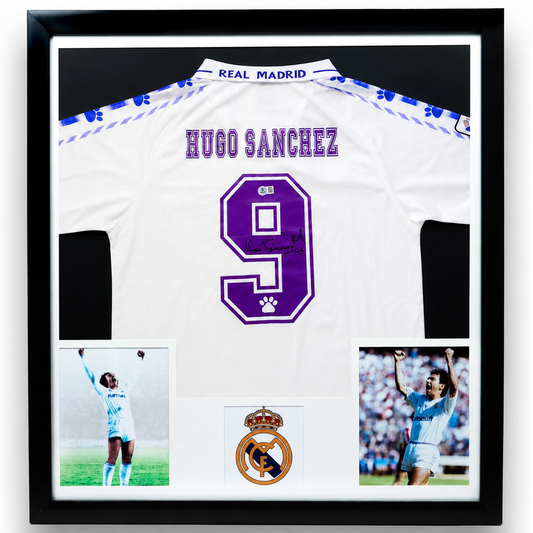 Hugo Sánchez - Jersey Firmado Real Madrid