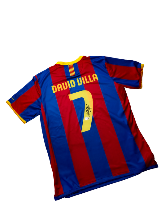 David Villa - Jersey Firmado FC Barcelona 2010