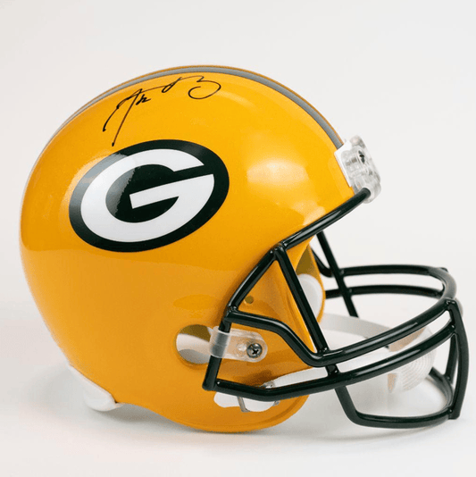 Aaron Rodgers - Casco Firmado Green Bay Packers