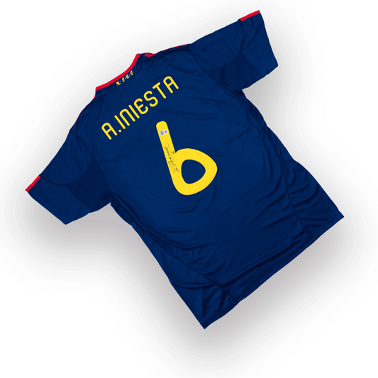 Andrés Iniesta - Jersey Firmado España