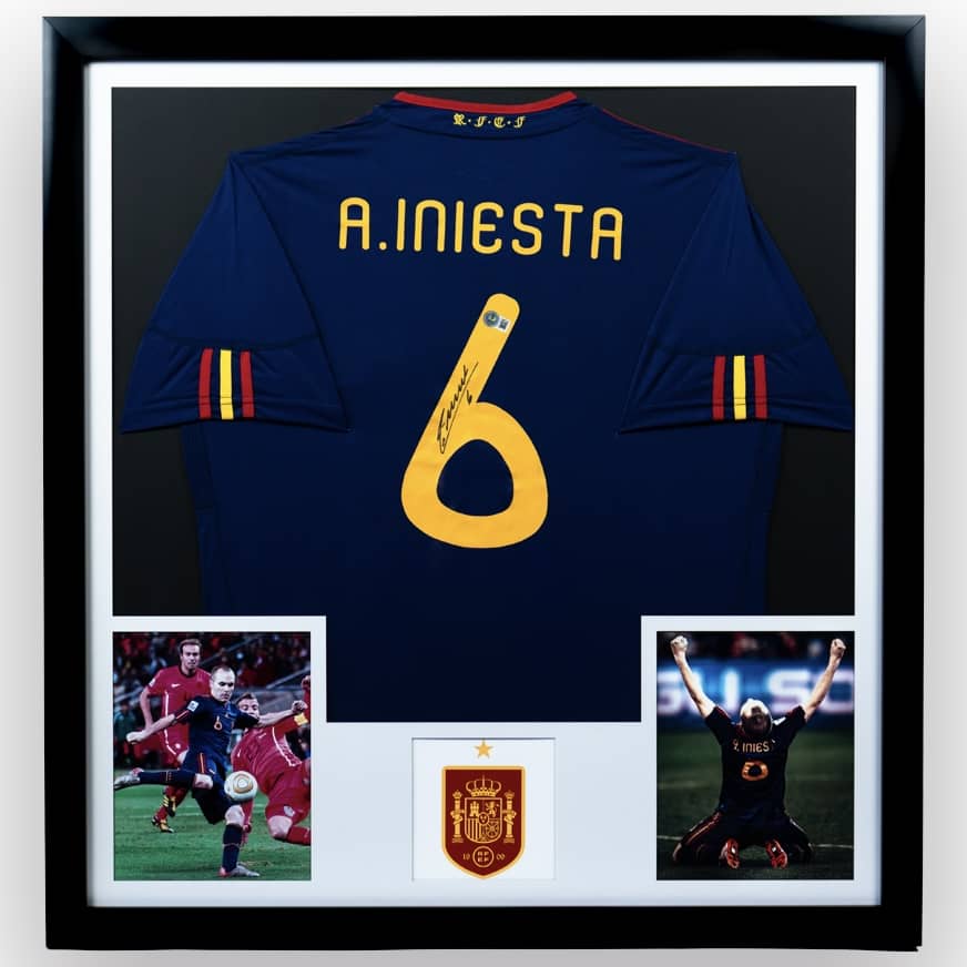 Andrés Iniesta - Jersey Firmado España