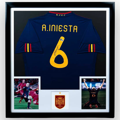 Andrés Iniesta - Jersey Firmado España