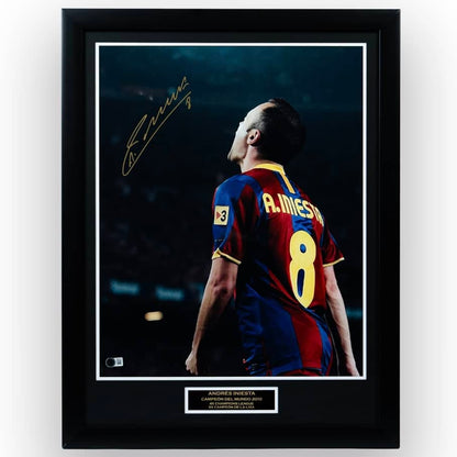Andrés Iniesta - Fotografía Firmada Barcelona
