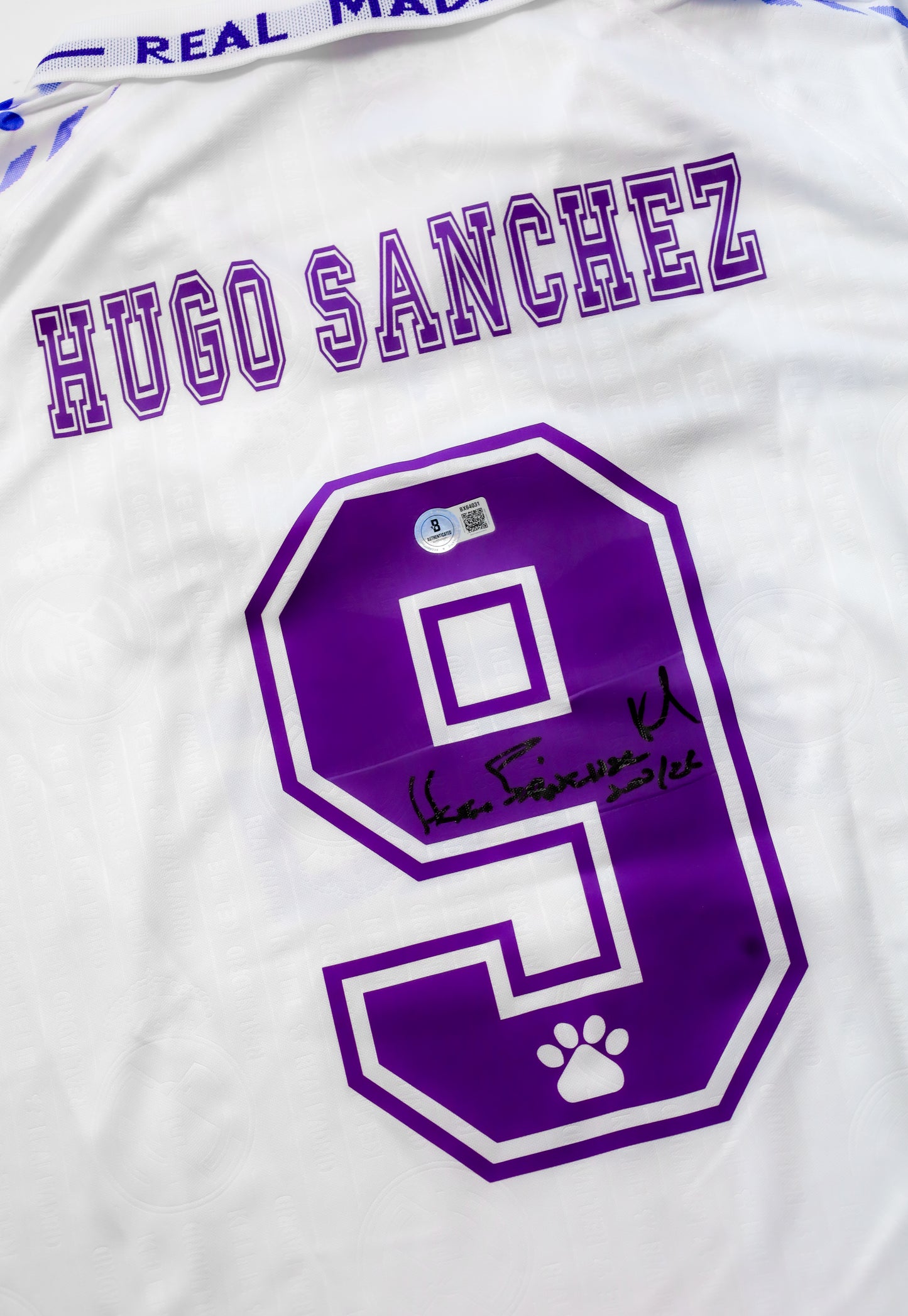 Hugo Sánchez - Jersey Firmado Real Madrid