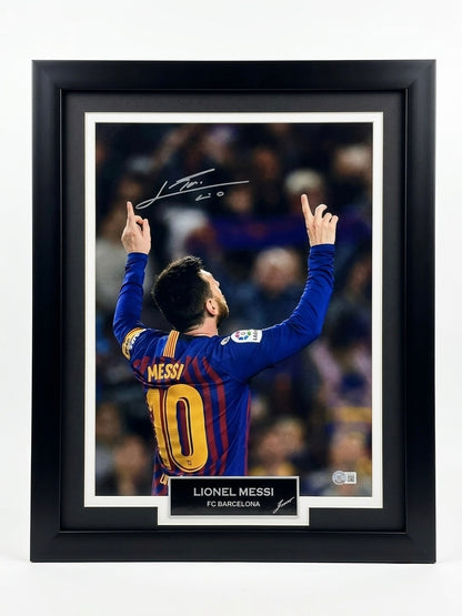 Leo Messi - Fotografía Firmada Barcelona