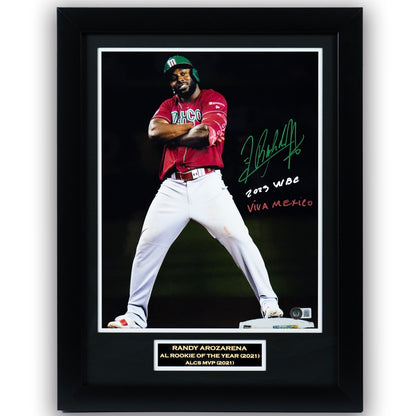 Randy Arozarena - Fotografía Firmada 2021