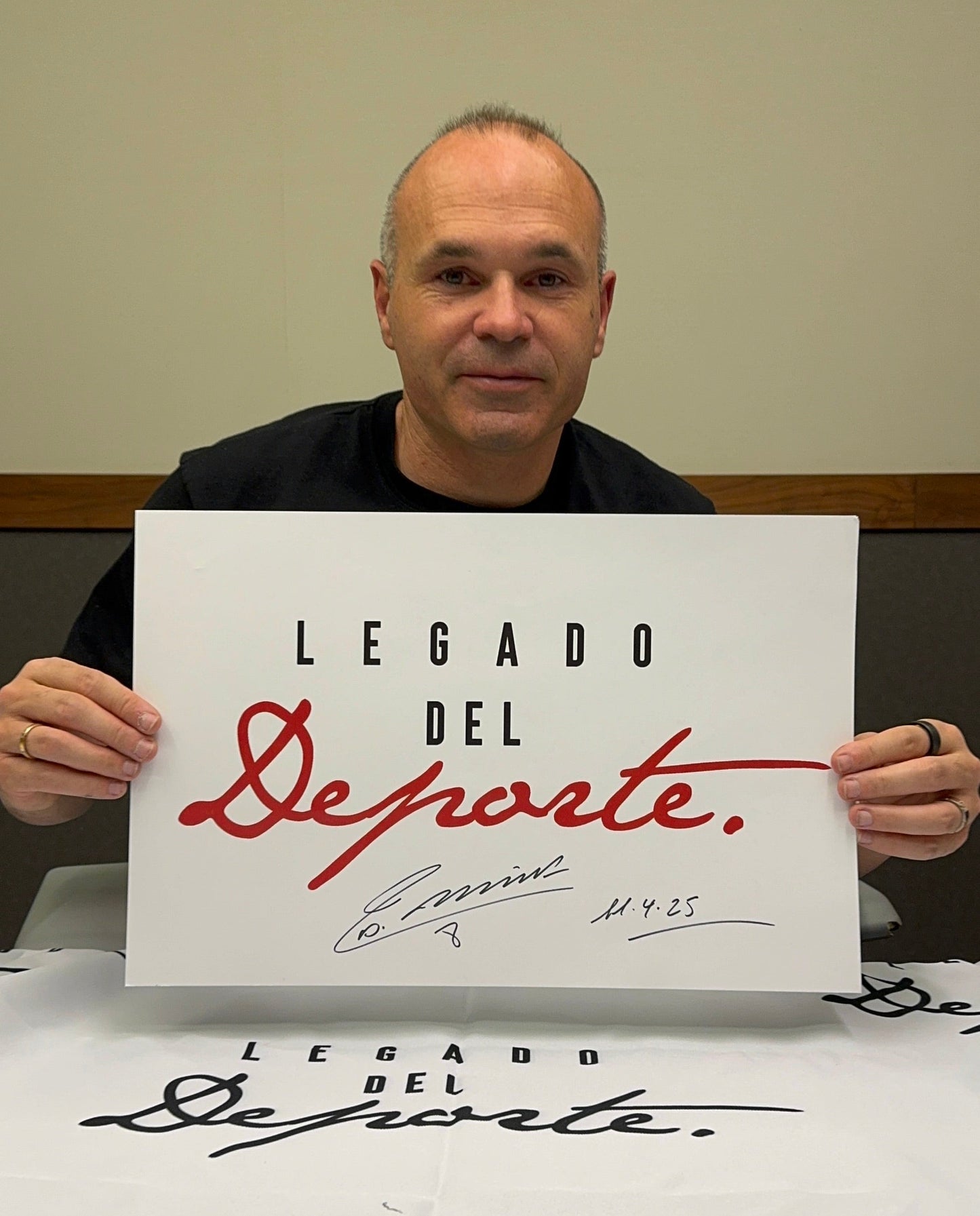 Andrés Iniesta - Jersey Firmado España