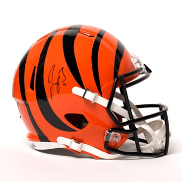 Joe Burrow - Casco Firmado Cincinnati Bengals