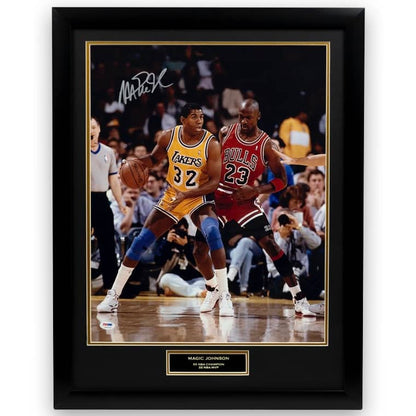 Magic Johnson - Fotografía Firmada Los Angeles Lakers