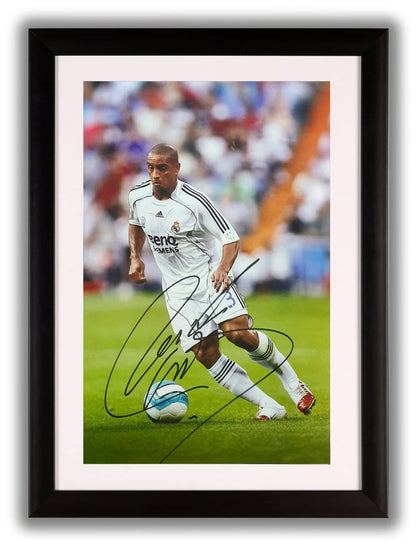 Roberto Carlos - Fotografía Firmada Real Madrid