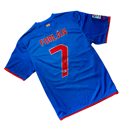 Diego Forlán - Jersey Firmado Atlético de Madrid 2009-2010