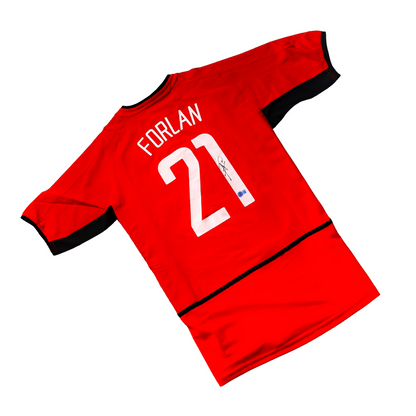 Diego Forlán - Jersey Firmado Manchester United 2002