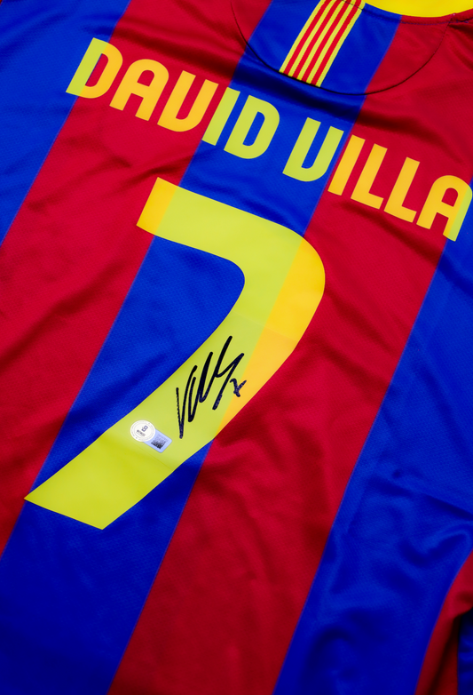 David Villa - Jersey Firmado FC Barcelona 2010