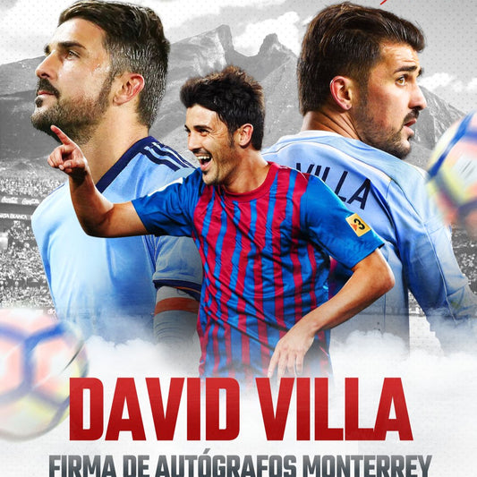 David Villa en Monterrey - Firma Exclusiva 30 de Agosto