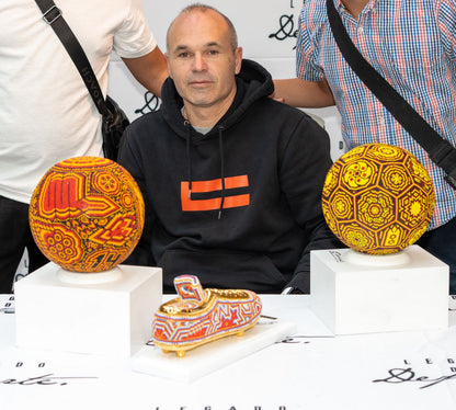 Botín de Arte Huichol - Firma Andrés Iniesta