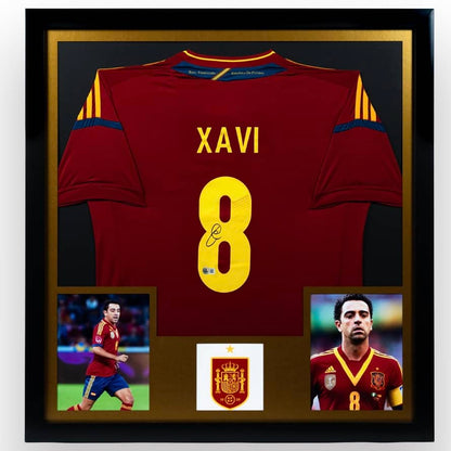 Xavi Hernández - Jersey Firmado España