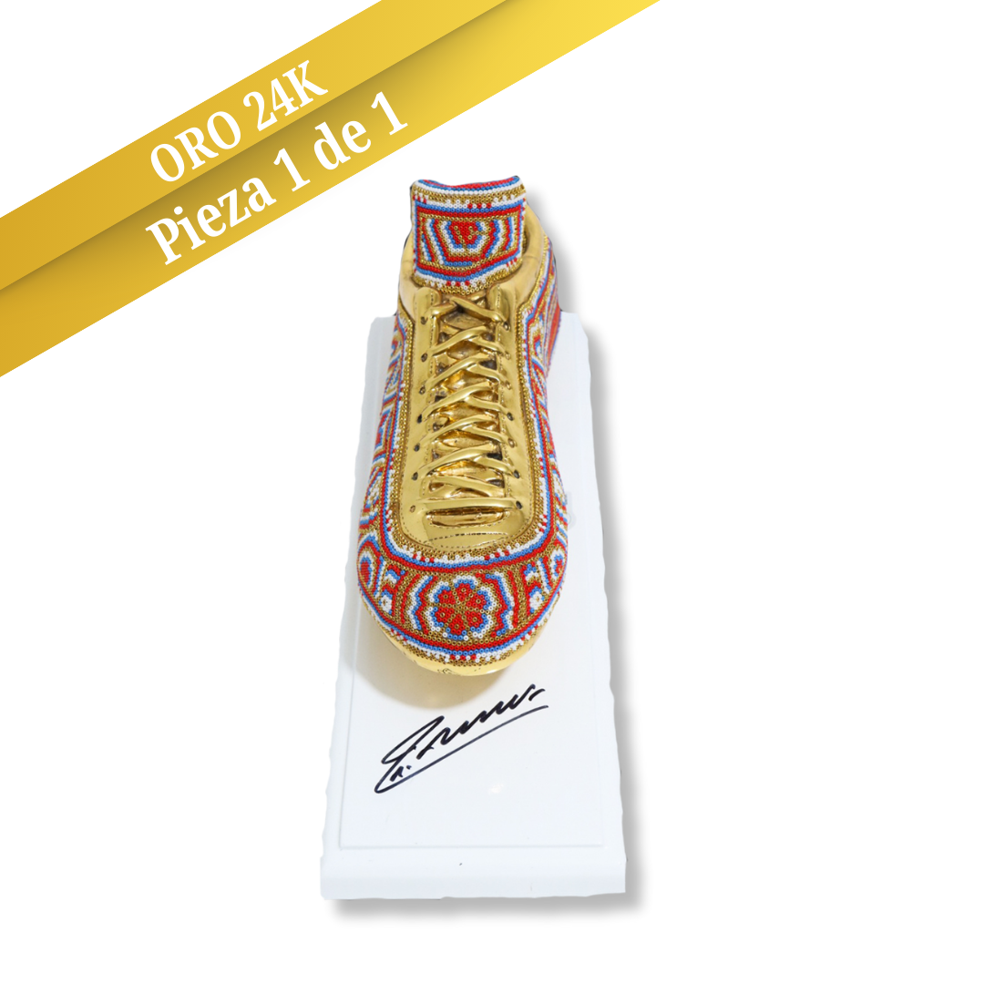 Botín de Arte Huichol - Firma Andrés Iniesta